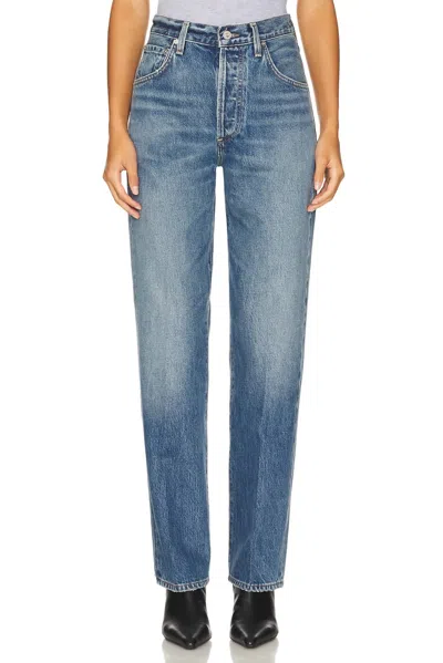 Citizen Of Humanity Baretta Relaxed Straight Jeans In Babylonia In Blue