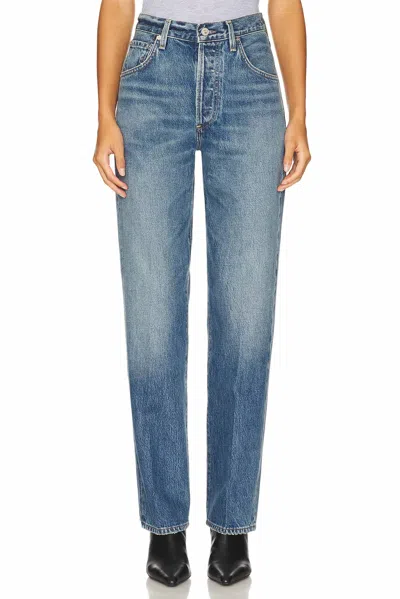 Citizen Of Humanity Baretta Relaxed Straight Jeans In Babylonia In Multi