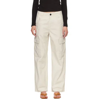 Citizen Of Humanity Beige Esme Cargo Pants In White