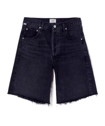 CITIZEN OF HUMANITY BELT LOOP DENIM SHORTS