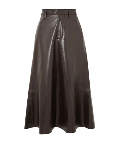 Citizen Of Humanity Belt Loop Midi Skirt In Black