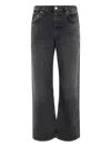 Citizen Of Humanity Low-rise Straight-leg Jeans With Vintage Wash In Gray