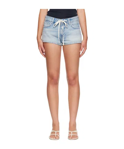 Citizen Of Humanity Belt-loop Denim Shorts In Blue