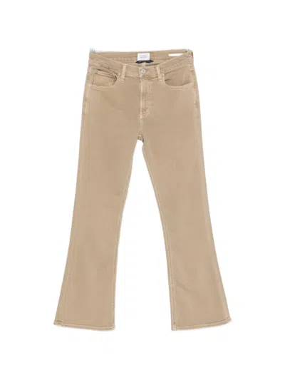 Citizen Of Humanity Belt-loops Flared Jeans In Brown