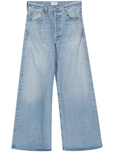 Citizen Of Humanity Beverly High-rise Wide-leg Jeans In Blue