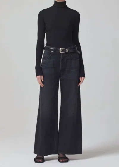 Citizen Of Humanity Beverly Slouch Boot Cut Jeans In Prophecy In Black