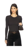 Citizen Of Humanity Ribbed Bina Crew-neck Top In Brown