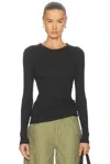Citizen Of Humanity Ribbed Bina Crew-neck Top In Brown