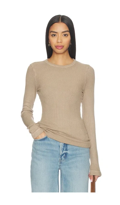Citizen Of Humanity Bina Crewneck Top In Neutral