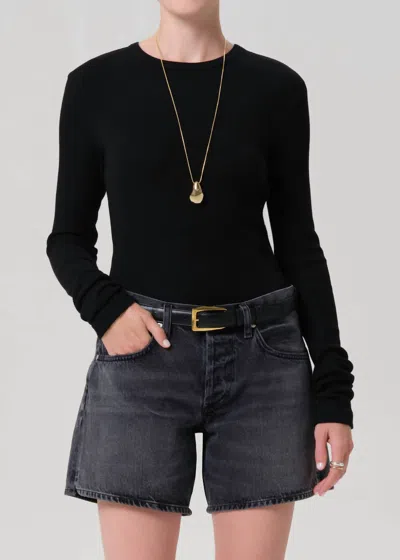 Citizen Of Humanity Bina Crewneck Top In Black