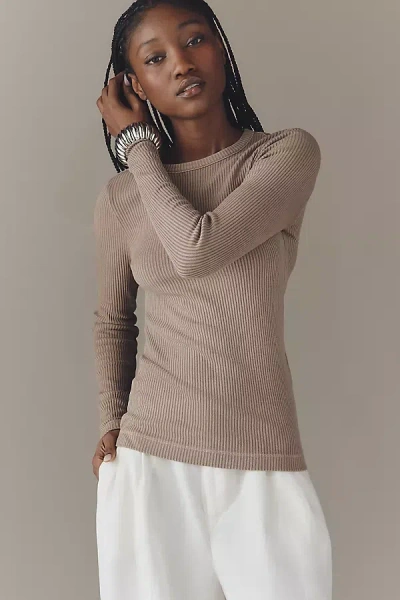 Citizen Of Humanity Bina Long-sleeve Crew-neck Pullover In Multi