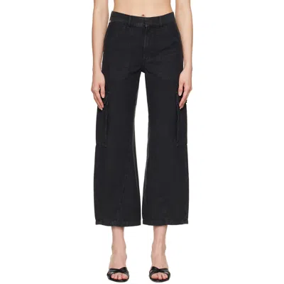 Citizen Of Humanity Black Thassos Twisted Seam Utility Trousers In Multi