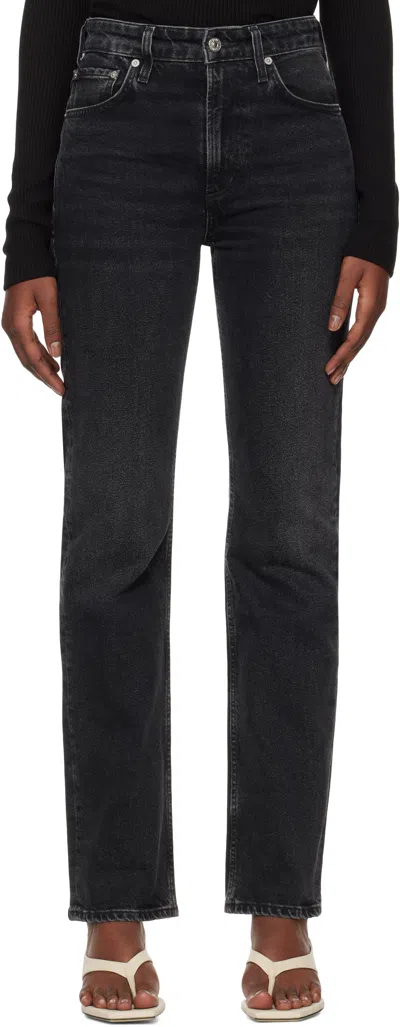 Citizen Of Humanity Citizens Of Humanity Annina Straight Leg Jeans In Black