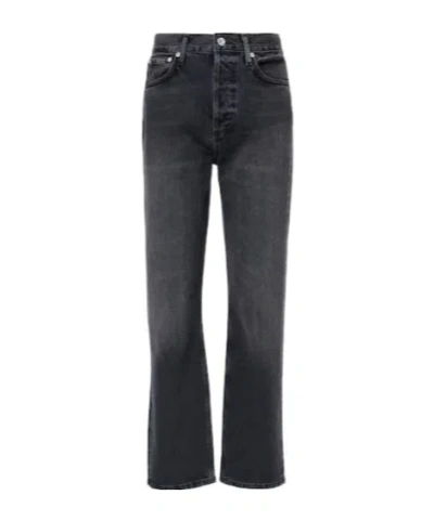 Citizen Of Humanity Blaine High-rise Straight-leg Jeans In Black