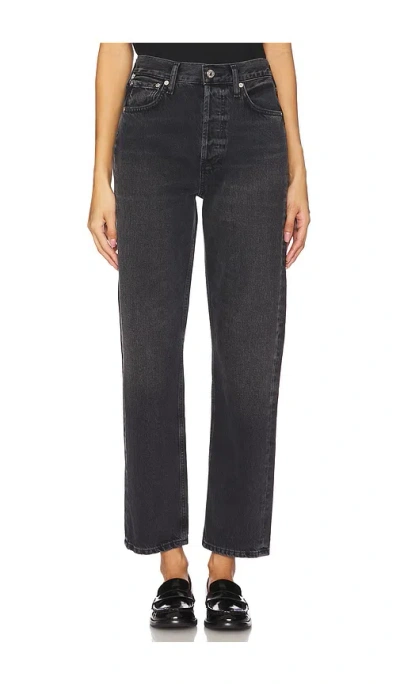 Citizen Of Humanity Blaine High Rise Straight Jeans In Black