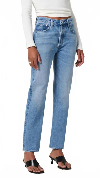 Citizen Of Humanity Blaine High Rise Straight Jeans In Corrin In Blue