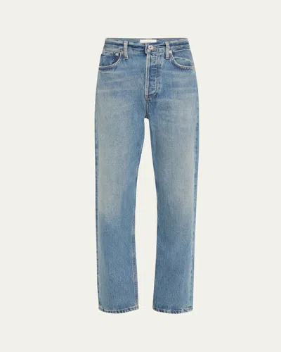 Citizen Of Humanity Blaine High-rise Straight Ankle Jeans In Blue