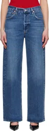 Citizen Of Humanity Blue Ayla Baggy Jeans In Blue