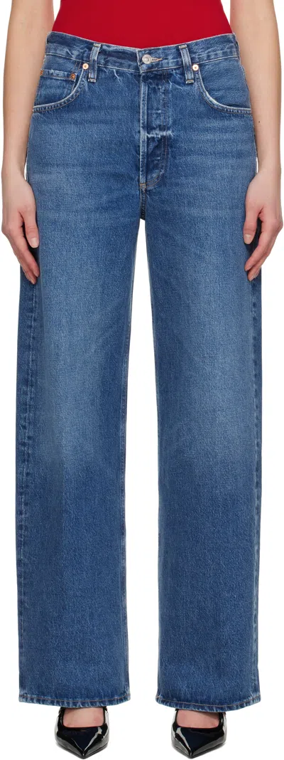 Citizen Of Humanity Blue Ayla Baggy Jeans