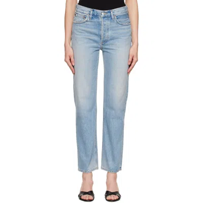 Citizen Of Humanity Blue Blaine Vintage Straight Jeans In Parasol (lt Indigo)