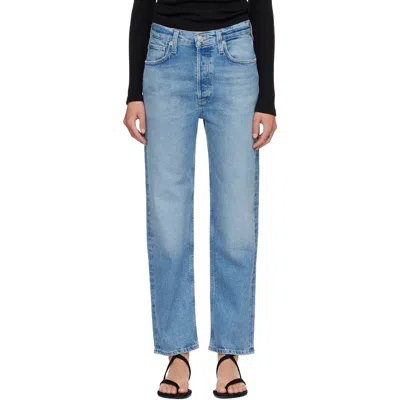 Citizen Of Humanity Blue Delfina Straight Jeans