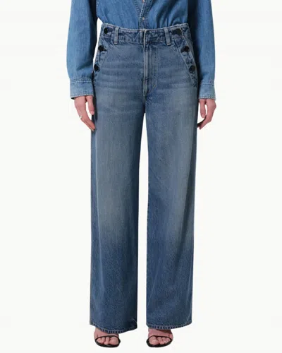 Citizen Of Humanity Boardwalk Wide Leg Trouser In Jete In Multi