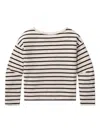 Citizen Of Humanity Boat-neck Striped T-shirt In Neutral