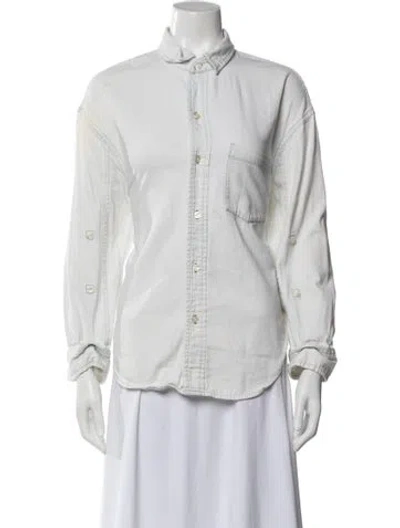 Pre-owned Citizen Of Humanity Bomber Jacket In White