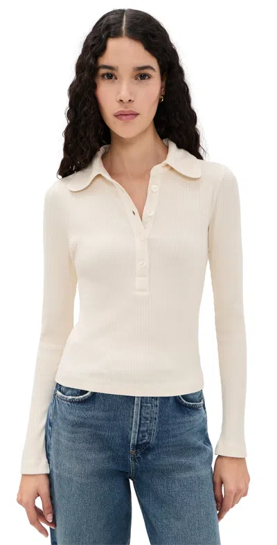 Citizen Of Humanity Brea 60s Polo Dune In Neutral