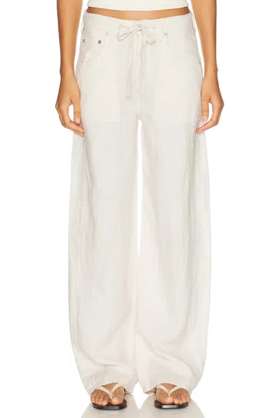 Citizen Of Humanity Brynn Drawstring Trouser Pants In White