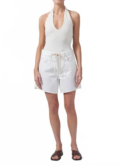 Citizen Of Humanity Brynn High Waist Jean Short In White