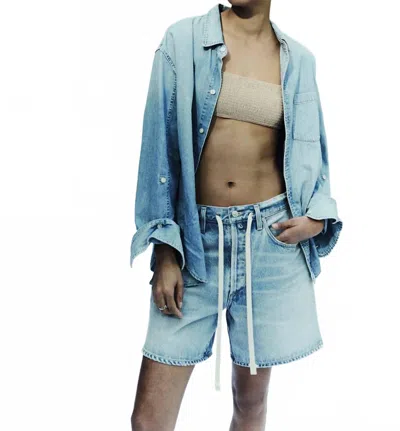 Citizen Of Humanity Brynn High Waist Jean Shorts In Blue