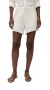 Citizen Of Humanity Citizens Of Humanity Brynn Drawstring Denim Shorts In White