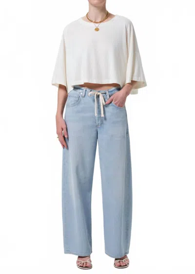 CITIZEN OF HUMANITY BRYNN RELAXED WIDE-LEG TROUSER JEANS IN PORTOLA