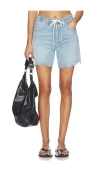Citizen Of Humanity Citizens Of Humanity Brynn Drawstring Denim Shorts In Blue