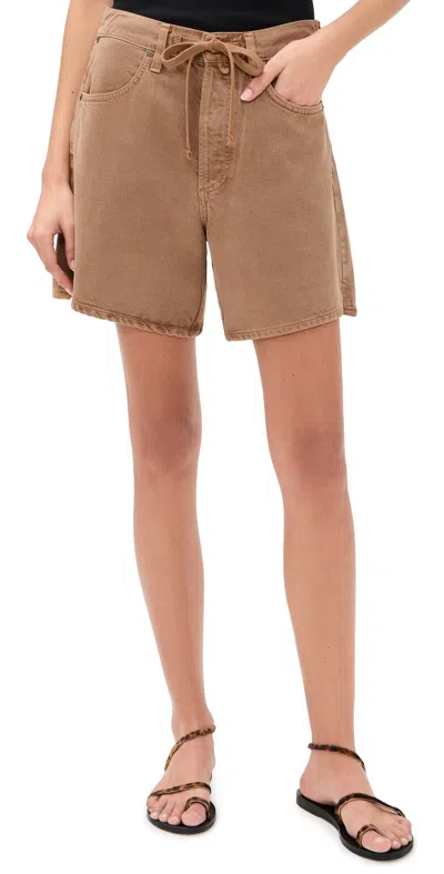 Citizen Of Humanity Brynn Shorts Nano In Brown