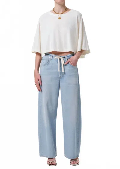Citizen Of Humanity Brynn Drawstring Trouser Pants In Portola In Blue