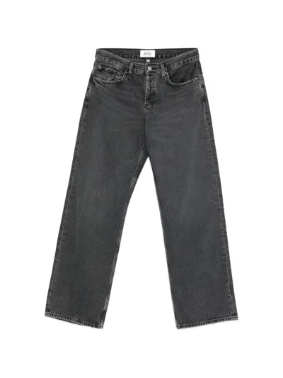 Citizen Of Humanity Button-fastening Wide-leg Jeans In Gray