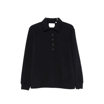 Citizen Of Humanity Button-placket Polo Shirt In Black