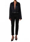 Citizen Of Humanity Citizens Of Humanity Caia High Rise Straight Jeans With Clean Hem In Plush Black In Black