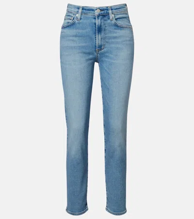 Citizen Of Humanity Caia High-rise Straight Jeans In Blue
