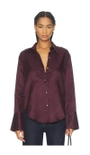 Citizen Of Humanity Camilia Shirt In Burgundy