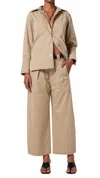 Citizen Of Humanity Cara Cropped Pleated Trouser In Catalina In Brown