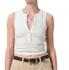 Citizen Of Humanity Caralyn Sleeveless Tank Top In Pashmina In White
