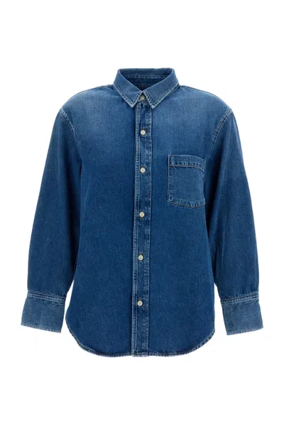 Citizen Of Humanity Carter Shirt In Chaya In Blue