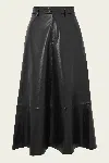 Citizen Of Humanity Cassia Leather Skirt In Black In Black