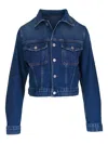 Citizen Of Humanity Charisse Briar Buttoned Denim Jacket In Blue