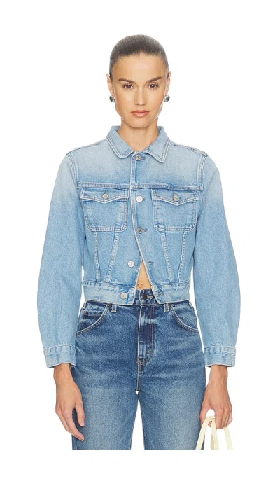 Citizen Of Humanity Charisse Shrunken Jacket In Blue