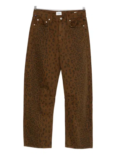 CITIZEN OF HUMANITY CHEETAH-PRINT JEANS