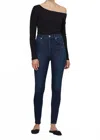 Citizen Of Humanity Chrissy Long High Rise Skinny Jean In De Nimes In Blue